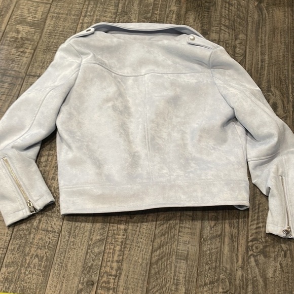 PHILOSOPHY faux suede jacket large blue - Picture 5 of 12